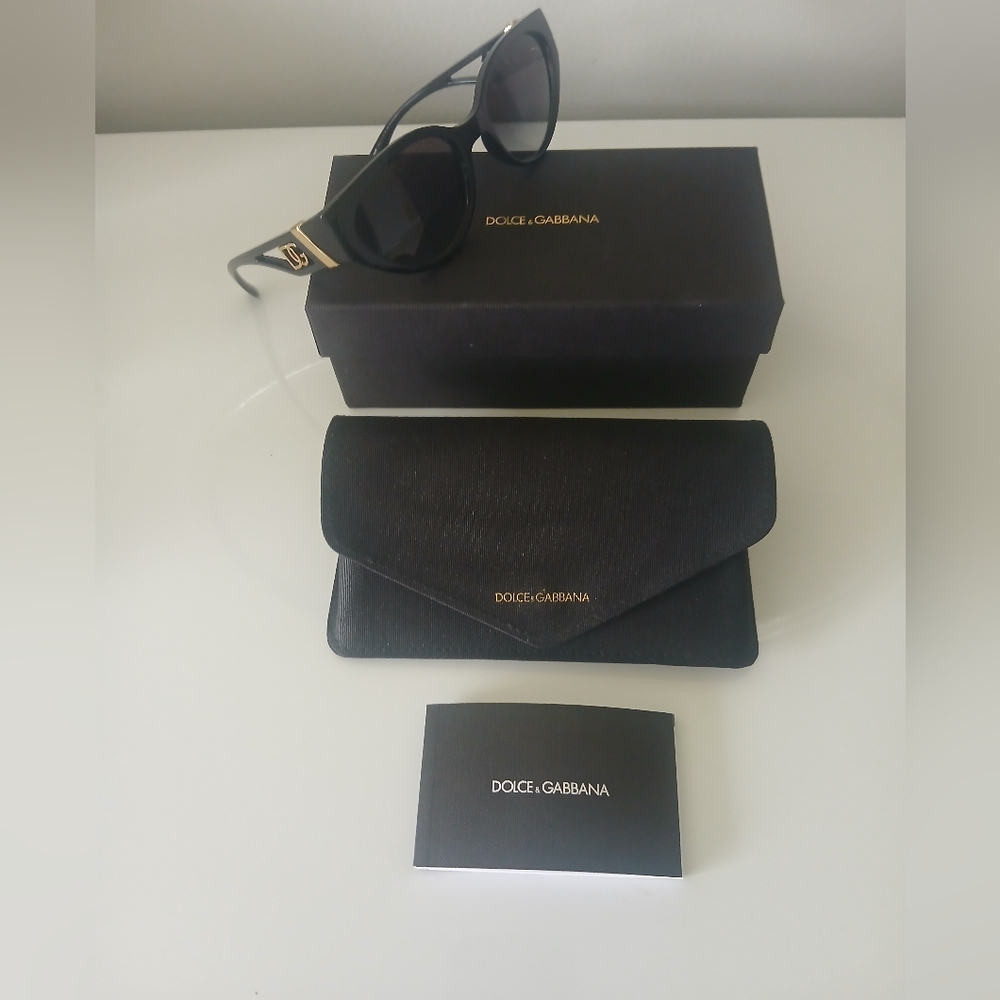 Dolce Gabanna Women's Cat Eye Black Sunglasses